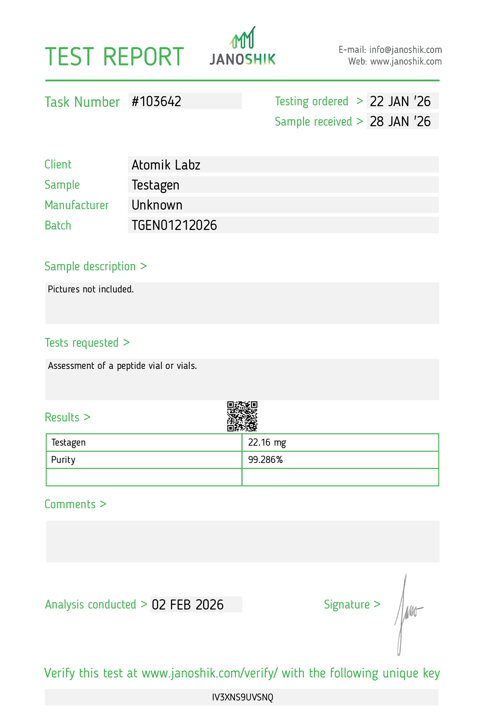 Testagen – 20mg