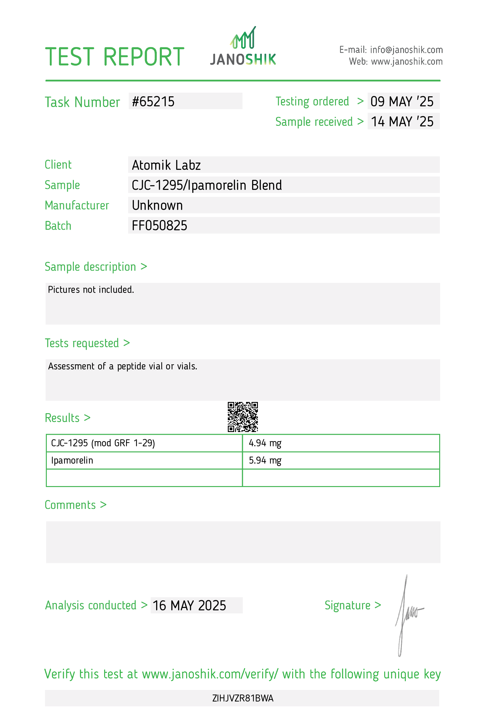 BULK PACK CJC-1295 W/O DAC/Ipamorelin Blend (5mg/5mg) (cjc NO DAC) (10 vials) BULK PACK CJC-1295 W/O DAC/Ipamorelin Blend (5mg/5mg) (cjc NO DAC) (10 vials)