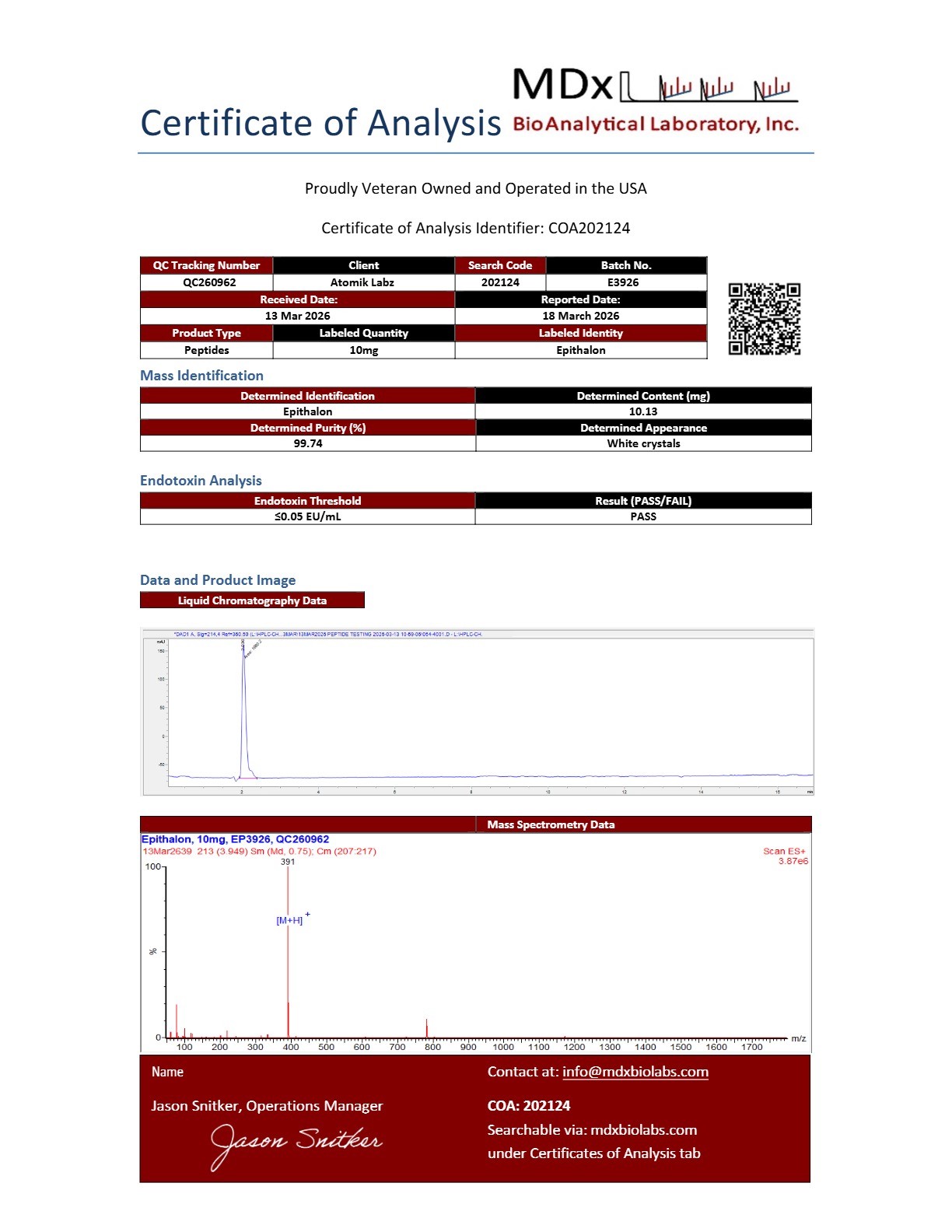 Epithalon – 10mg