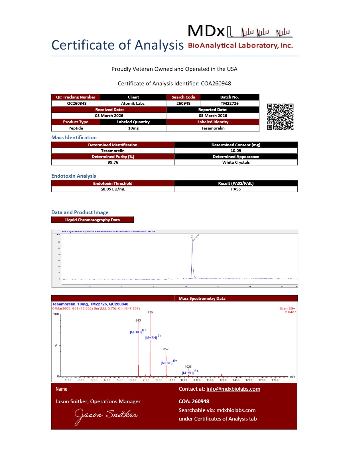 Tesamorelin – 10mg